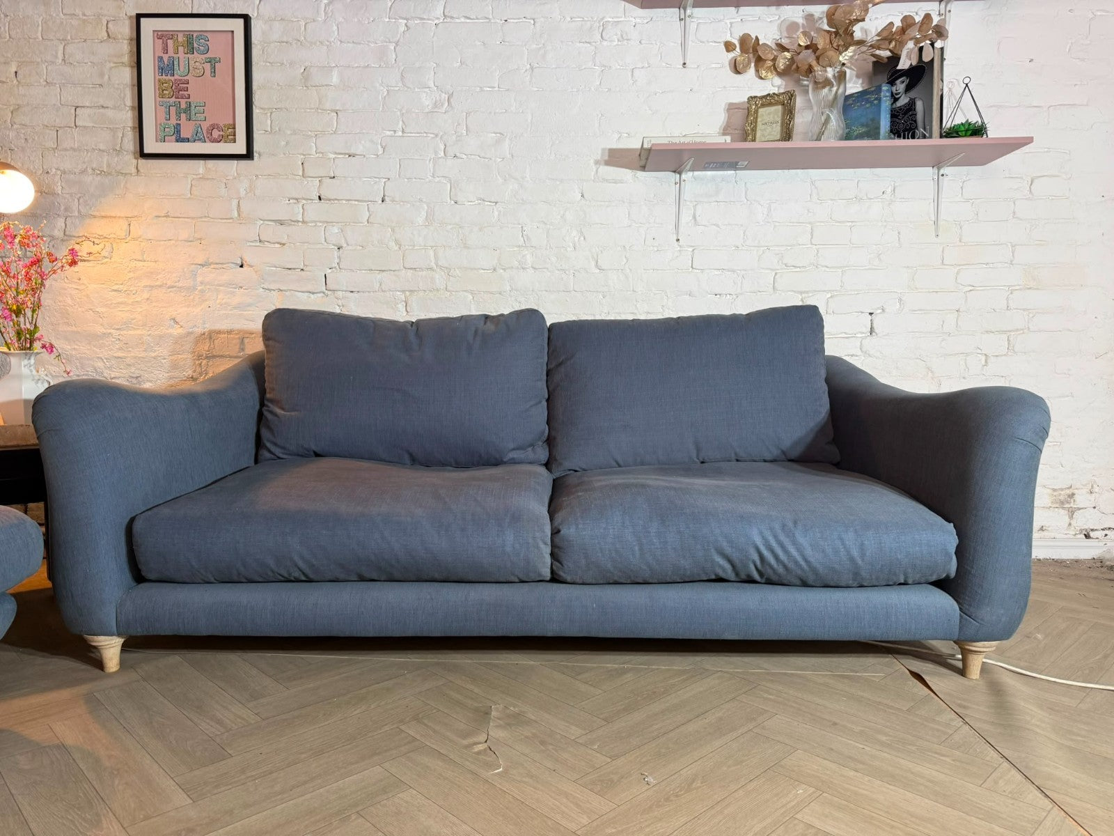 Matching Loaf Bumpster & Jonesy Sofa Set | RRP £4,000+ | Baby Blue Linen