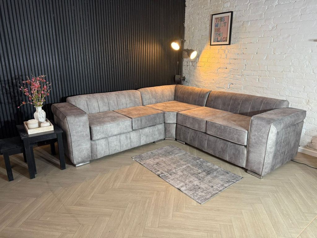 Modern Corner Sofa – Premium Soft-Touch Fabric 🛋️