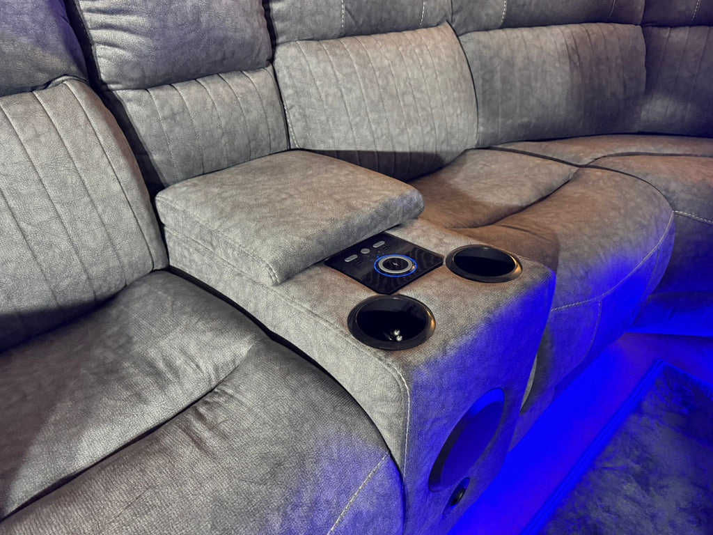 Neon Express Corner Entertainment Suite – Electric Recliner | Bluetooth | LED