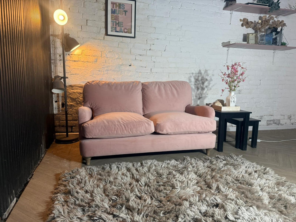 Loaf Miss Smith Clever Velvet 2-Seater Sofa – Strawberry Milkshake