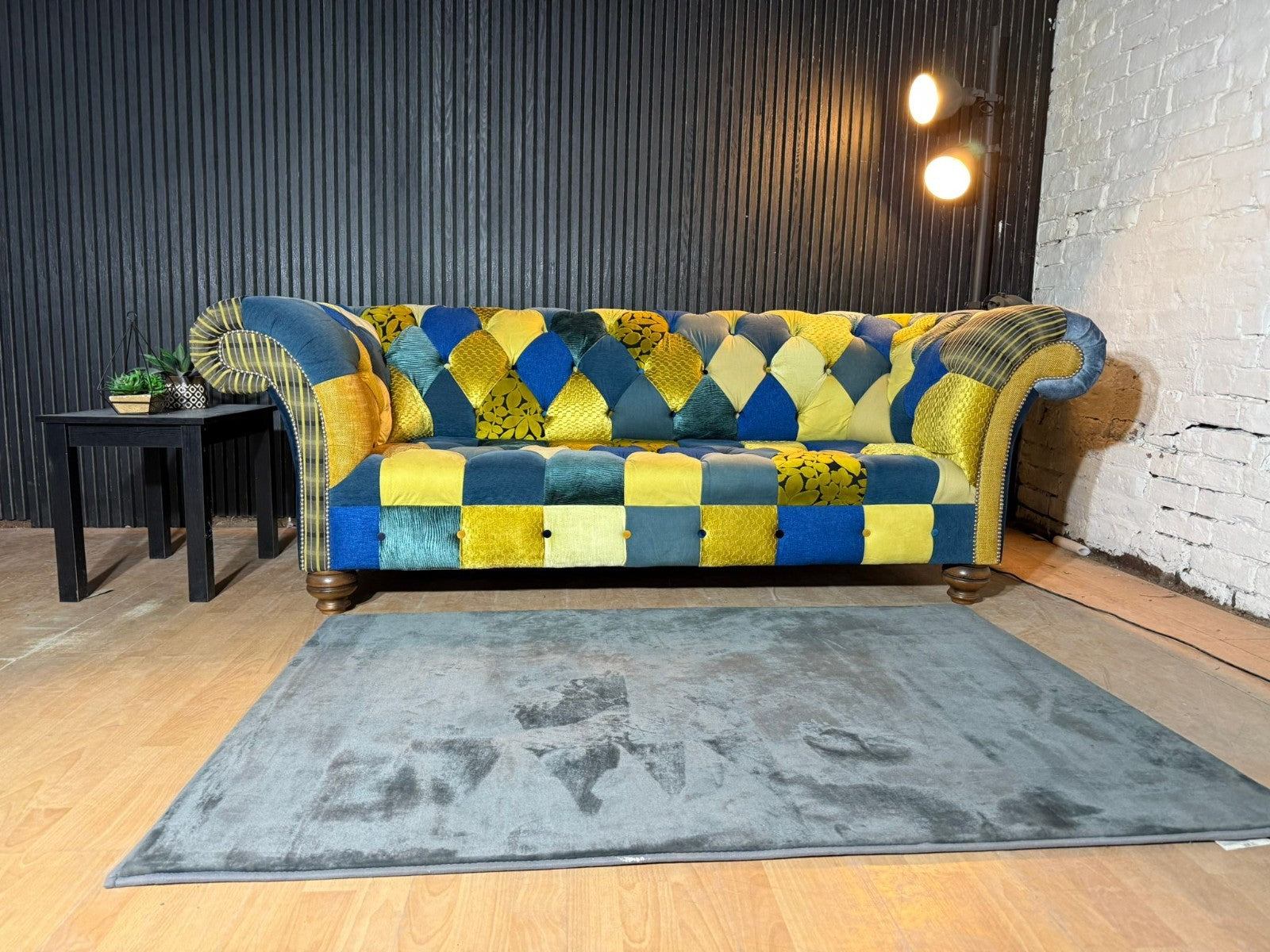 New Stock! PREMIUM DESIGNER PATCHWORK CHESTERFIELD STYLE