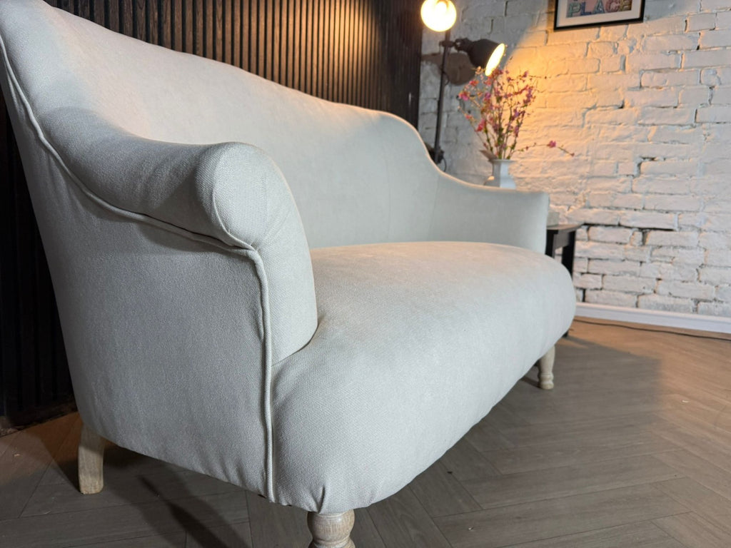 LOAF Soufflé 2 Seater Sofa – White Linen (Twill)