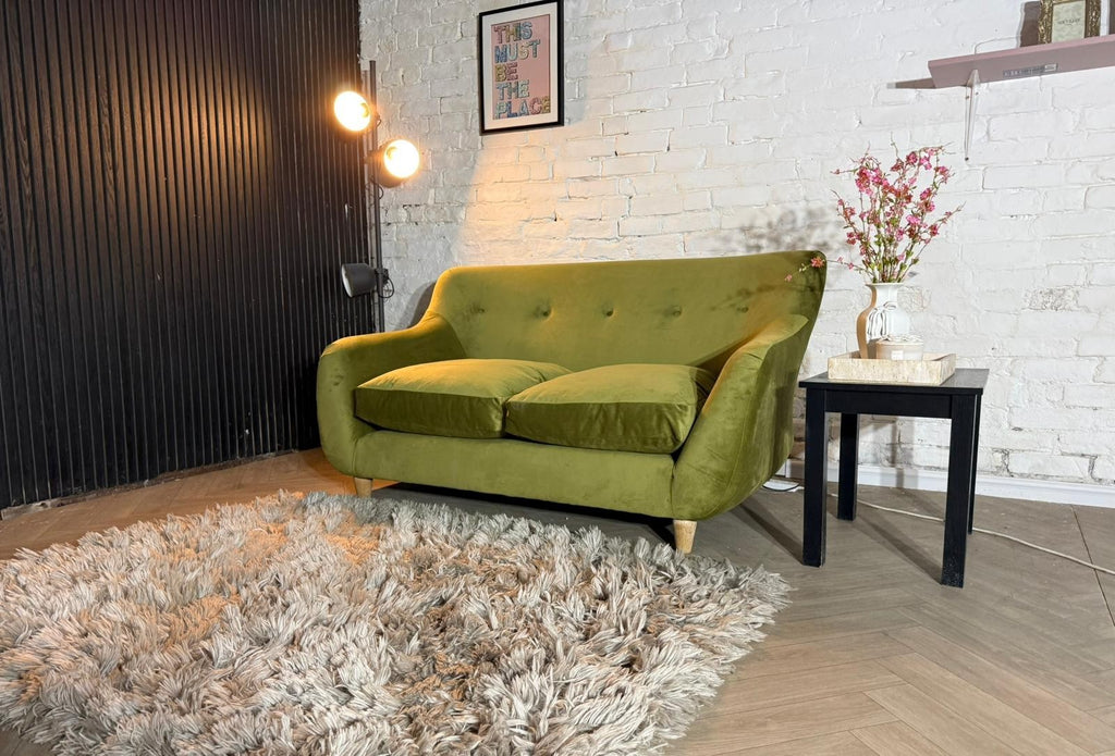 Loaf Monty Olive Green 2 Seater Sofa