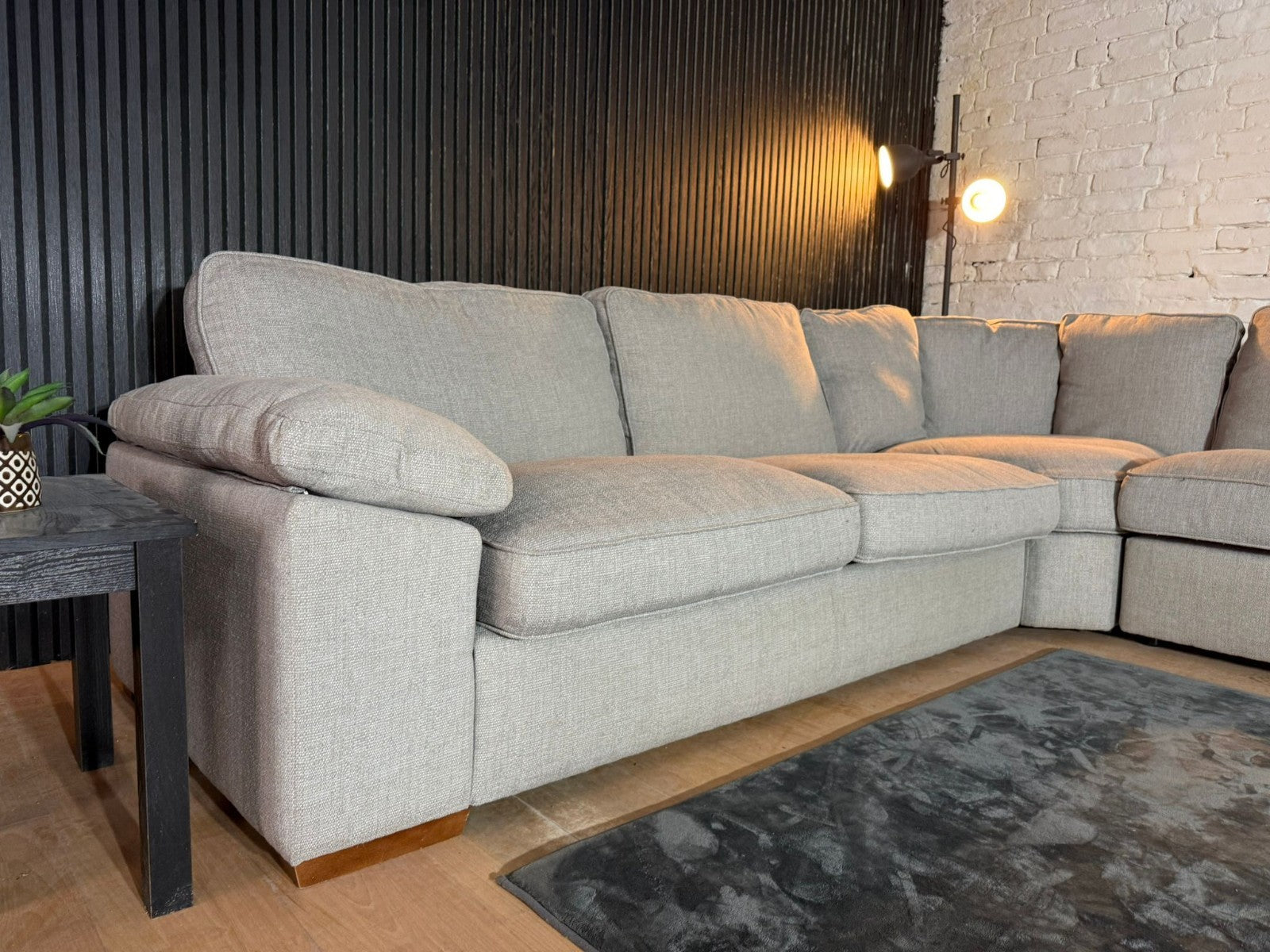 New Stock! HIGH STREET BRAND – Furniture Village Grey Corner Sofa