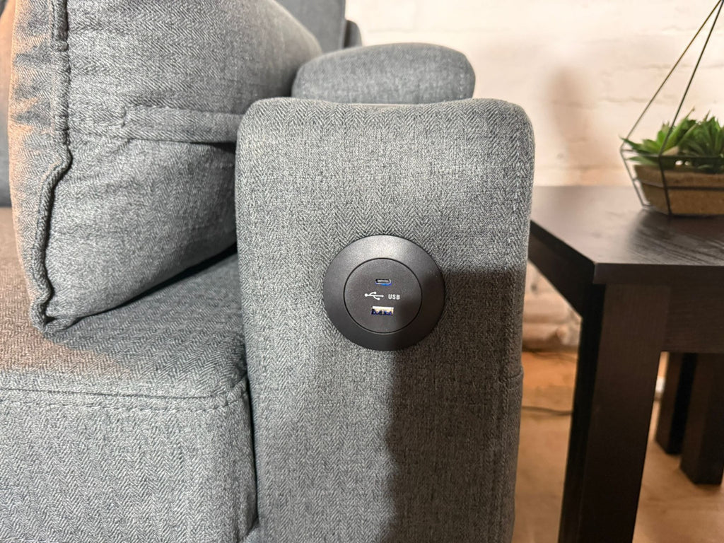 Brand New Sofa Bed with Storage & Charging Ports – 210 × 145