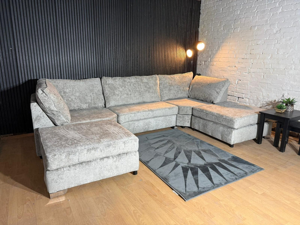 Brand New Bishop U-Shaped Sofa – Truffle