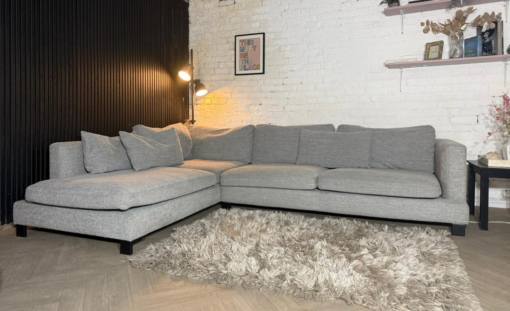 Dwell Light Grey Corner Sofa