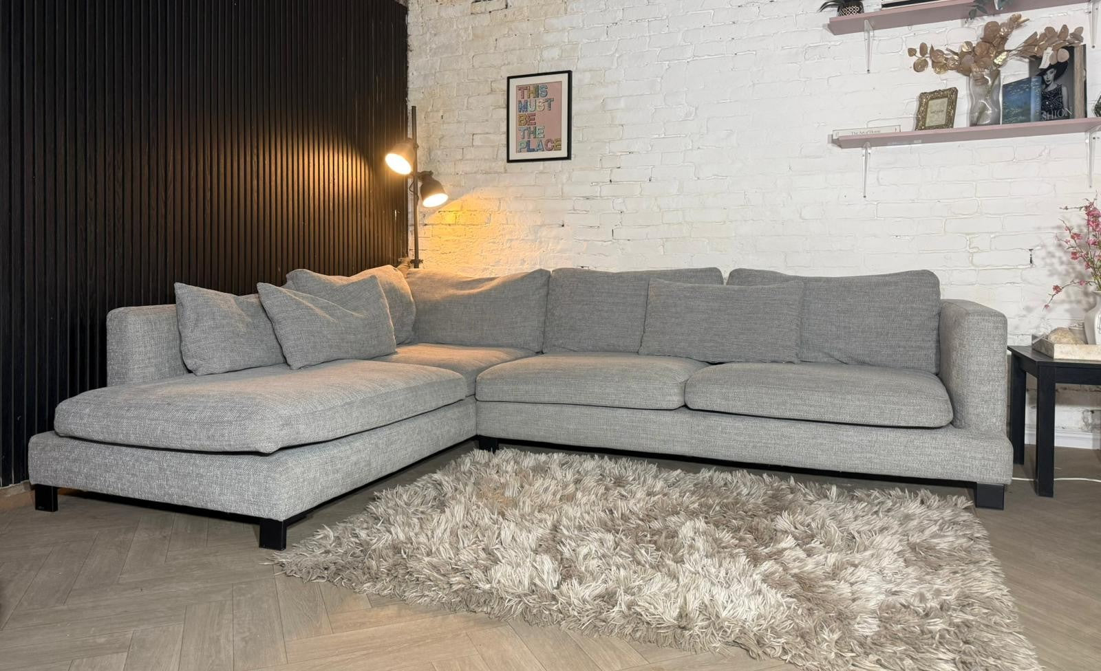 Dwell Light Grey Corner Sofa