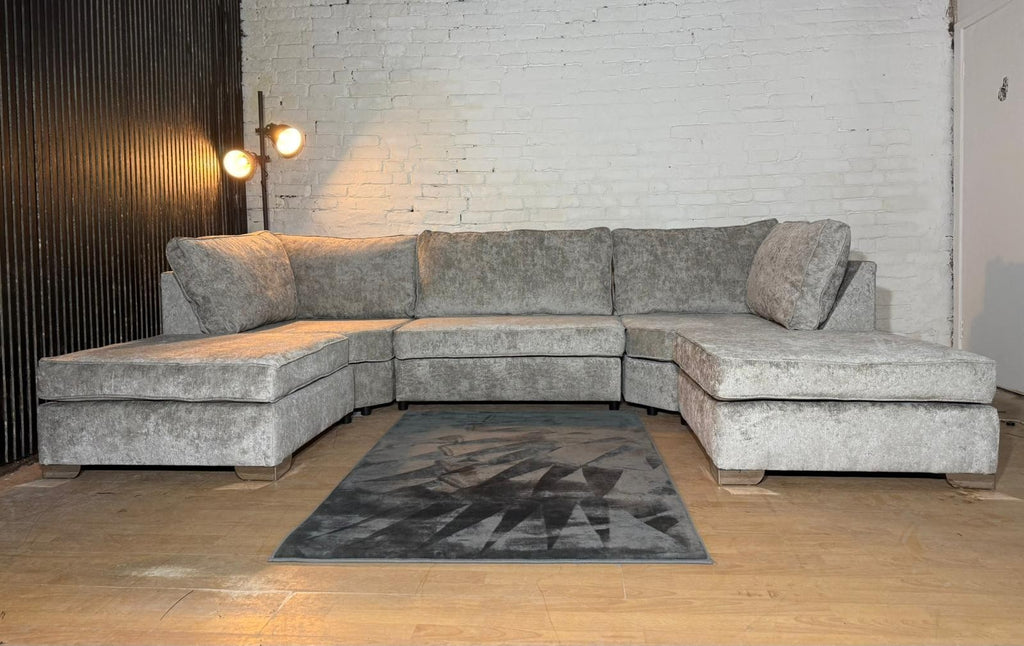 Brand New Bishop U-Shaped Sofa – Truffle