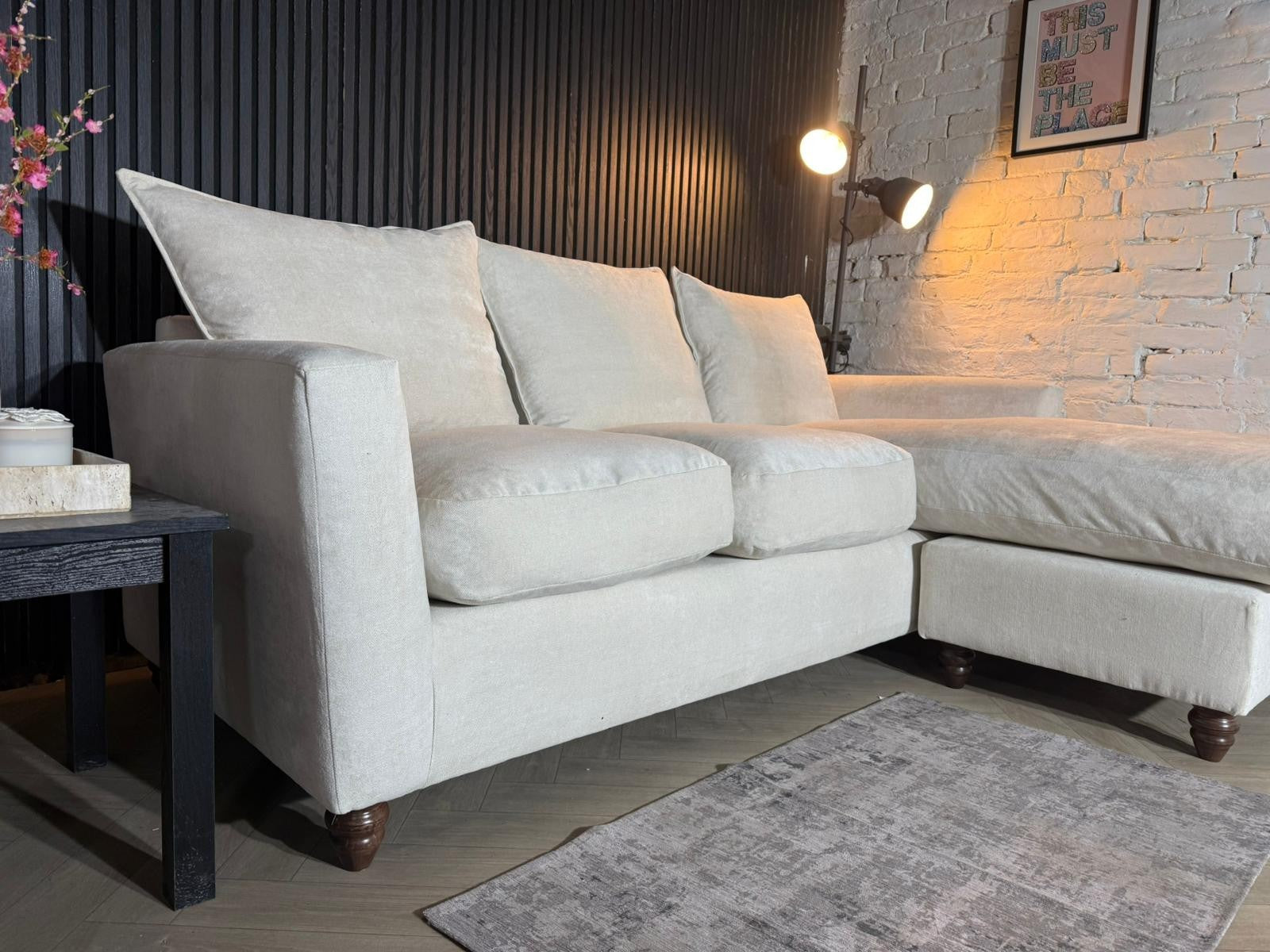 LOAF Atticus Chaise Sofa – Cream Linen