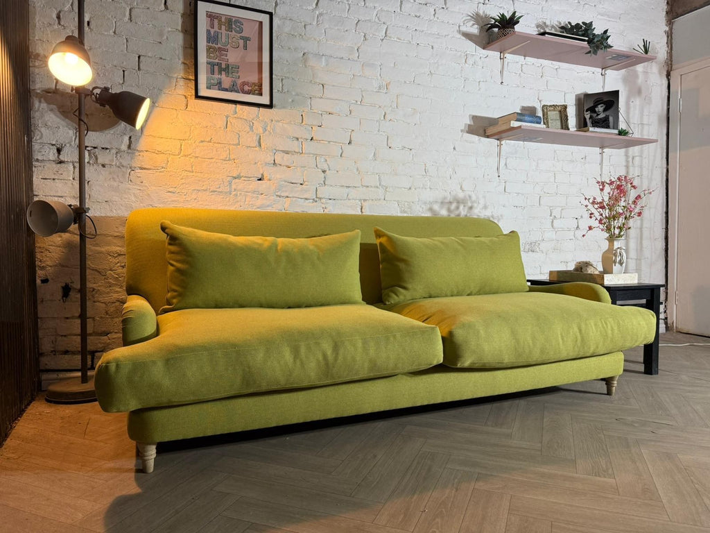 Stunning Loaf Mrs Smith 3 Seater Sofa in a gorgeous olive green fabric 😍