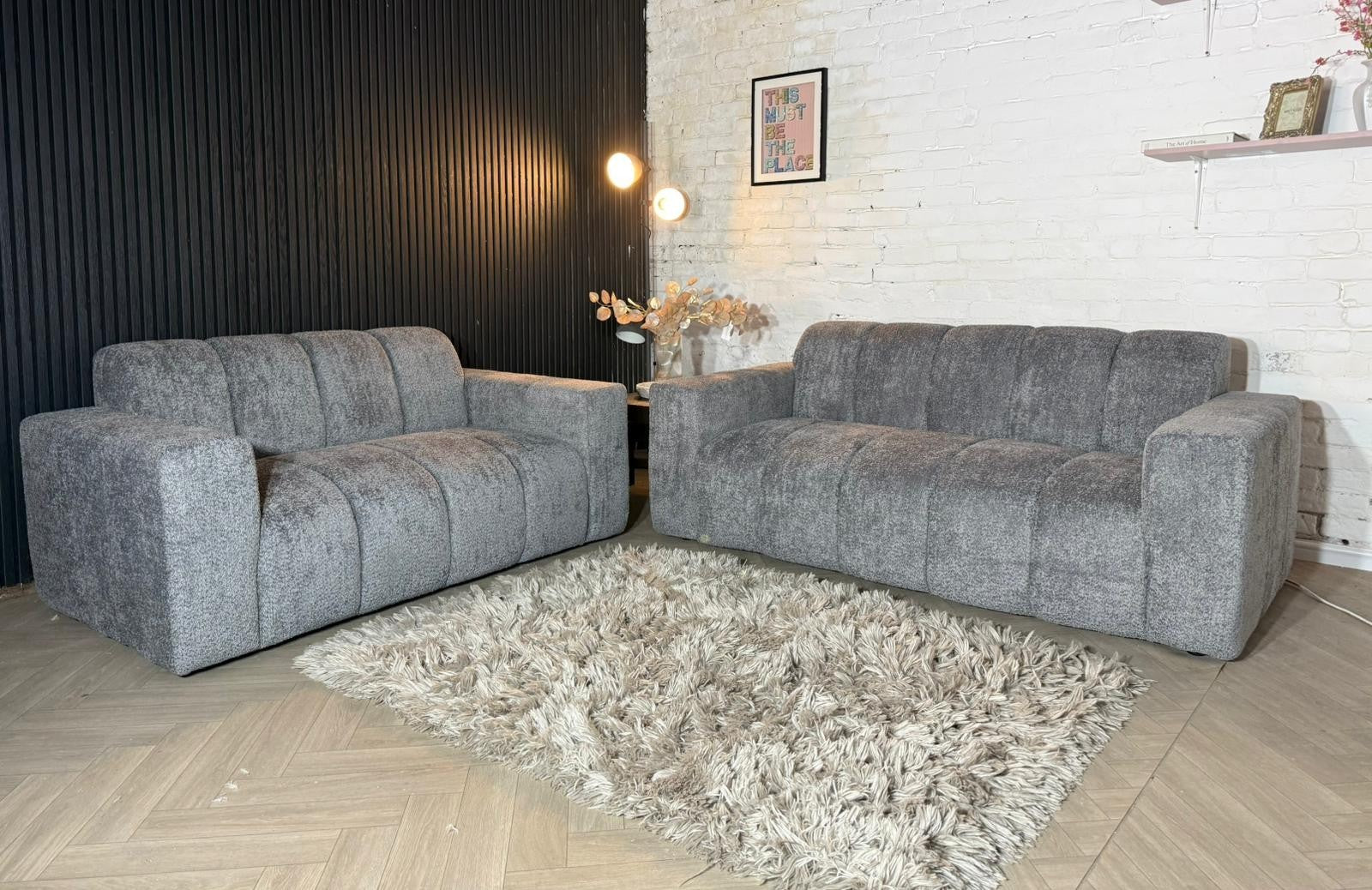 Brand New Ex-Display Oak Furnitureland 3 + 2 Seater Sofa Set 😍