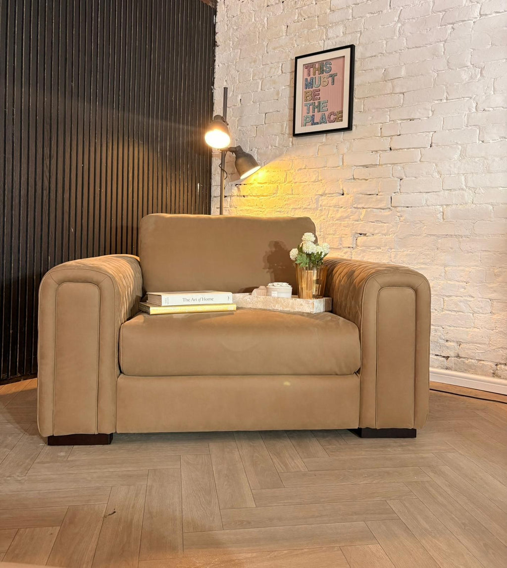 Sofology Firenze Armchair + Footstool – RRP £849