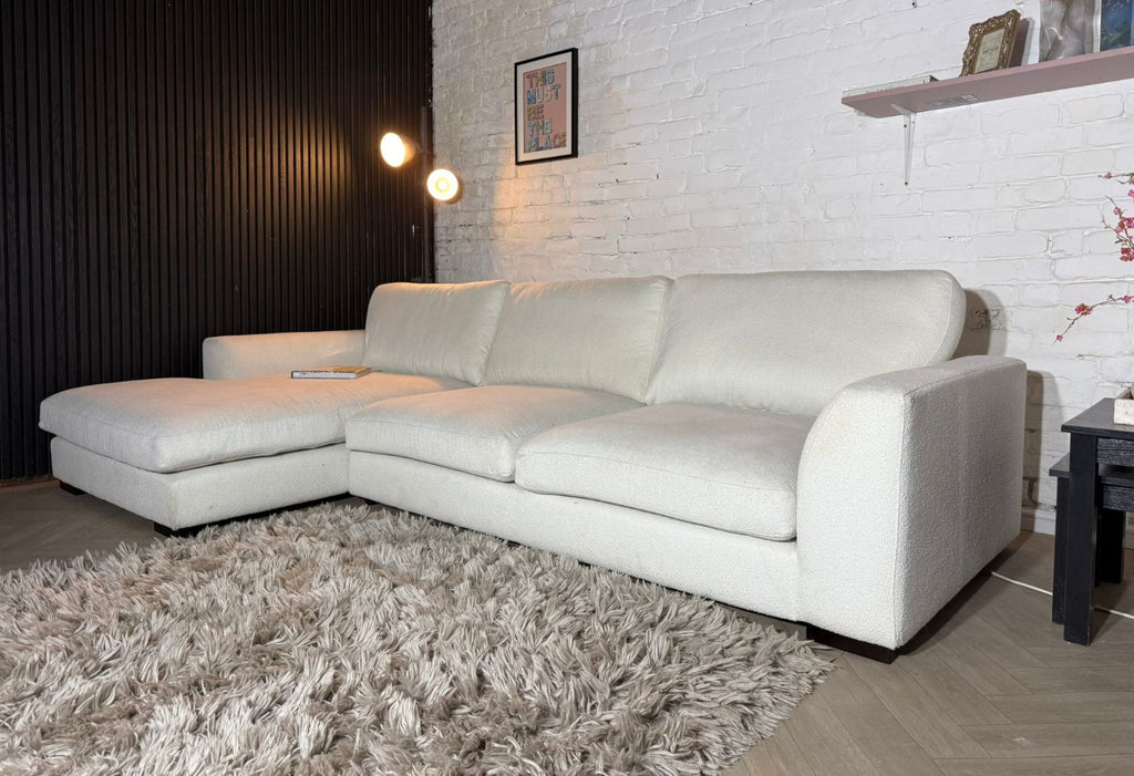 Ex Display DFS Calix Chaise Sofa – Cream – RRP £1,600