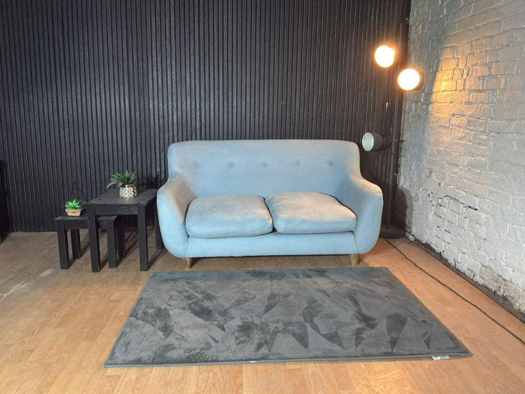 Loaf Monty Baby Blue Two-Seater Sofa
