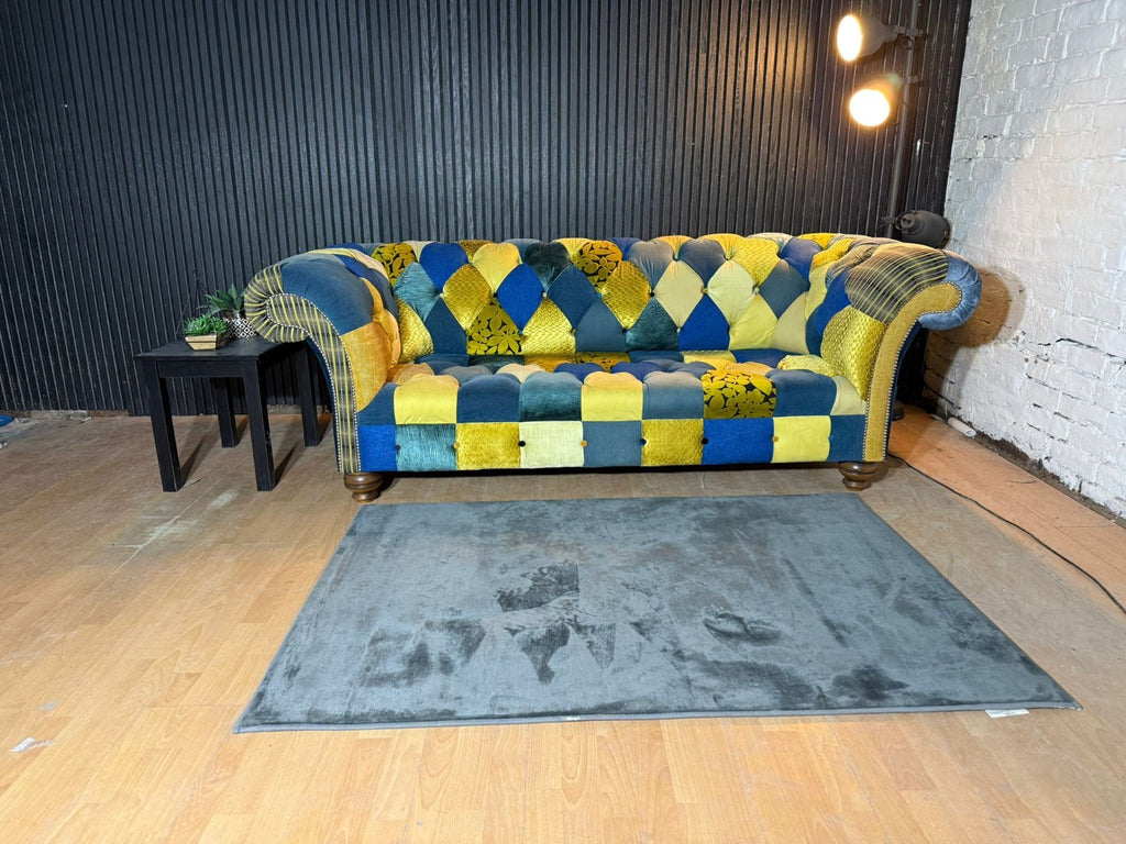 New Stock! PREMIUM DESIGNER PATCHWORK CHESTERFIELD STYLE