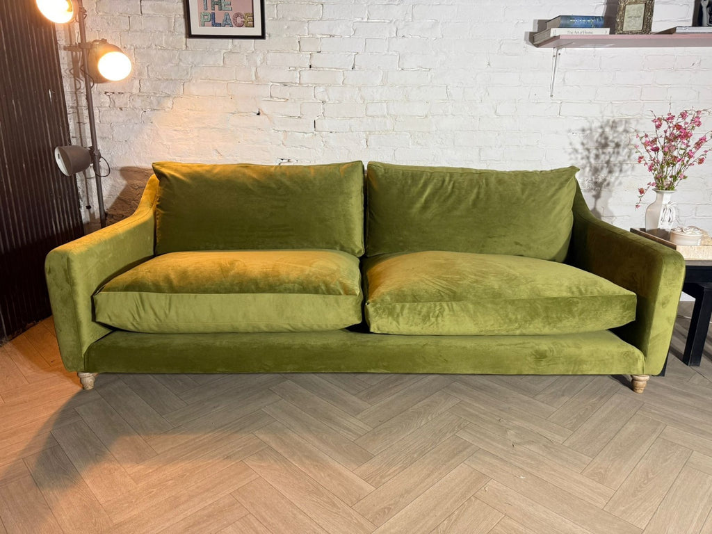 Loaf Squishmeister 3 Seater Sofa – Olive Green Velvet – RRP £3,495