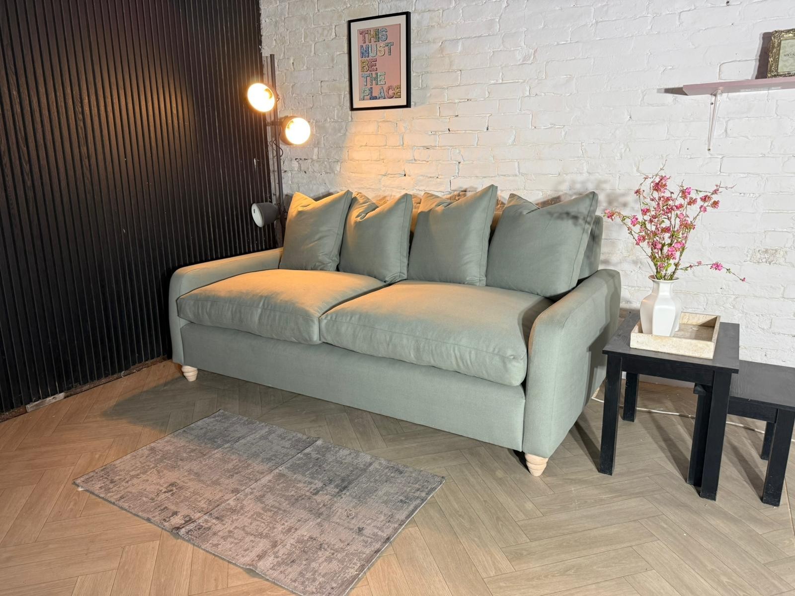Loaf Floppy Jo 3 Seater Sofa – Mint Tea Green