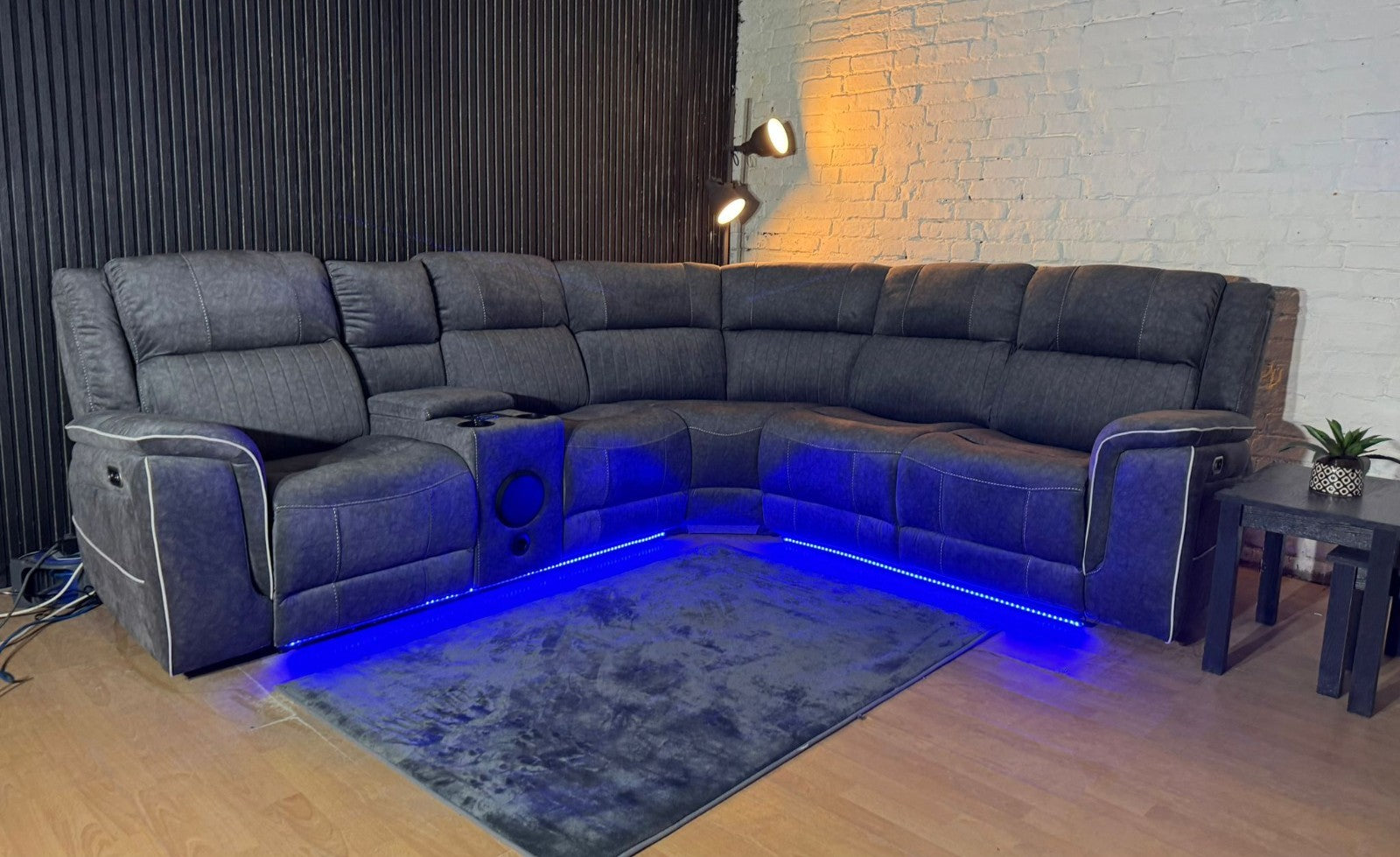 Neon Express Corner Entertainment Suite – Electric Recliner | Bluetooth | LED