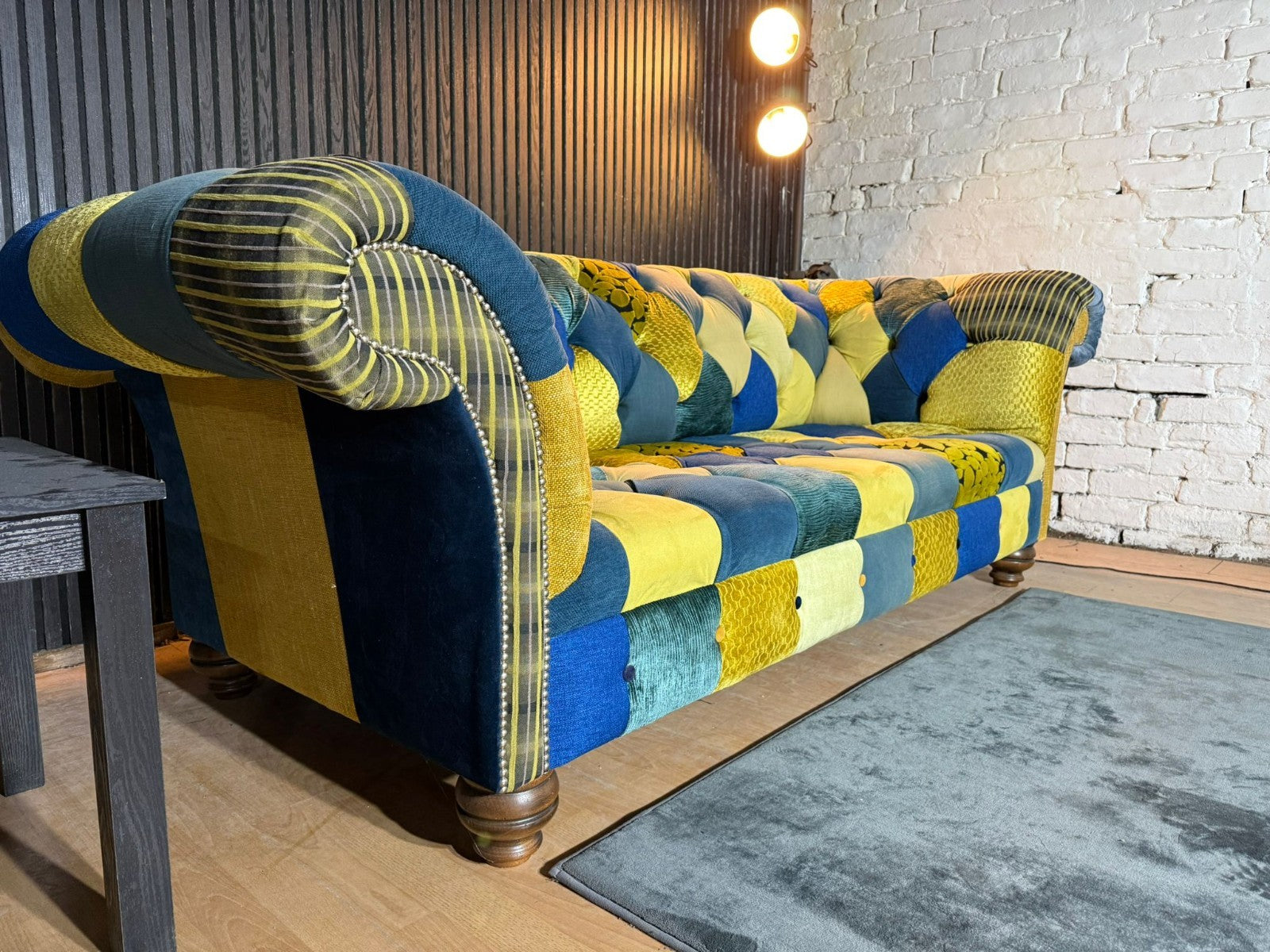 New Stock! PREMIUM DESIGNER PATCHWORK CHESTERFIELD STYLE