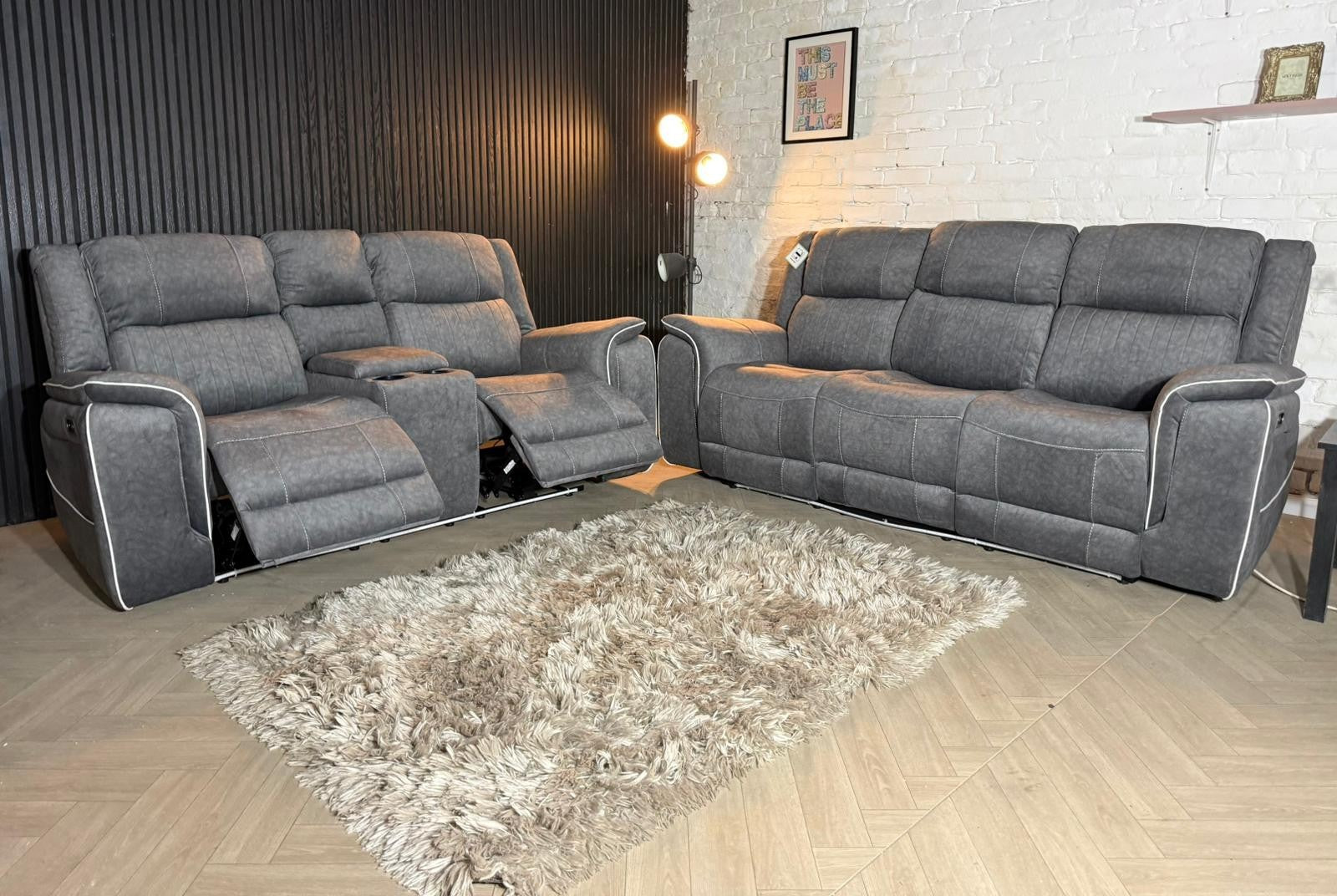 HIGH STREET BRAND SCS Electric 3 + 2 Sofa Set — RRP £1999