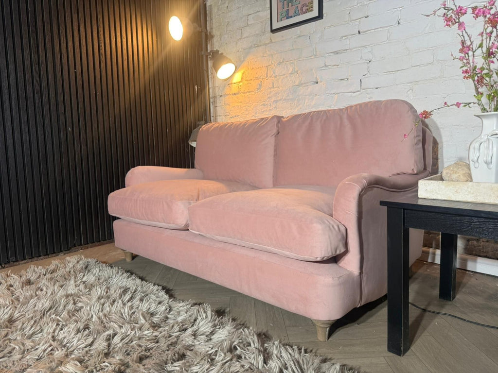 Loaf Miss Smith Clever Velvet 2-Seater Sofa – Strawberry Milkshake