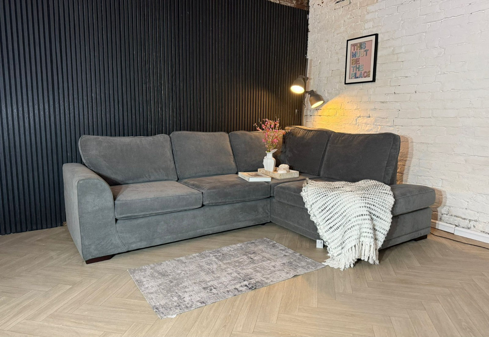 ✨ Popular High Street Brand – DFS Orka Grey Corner Sofa