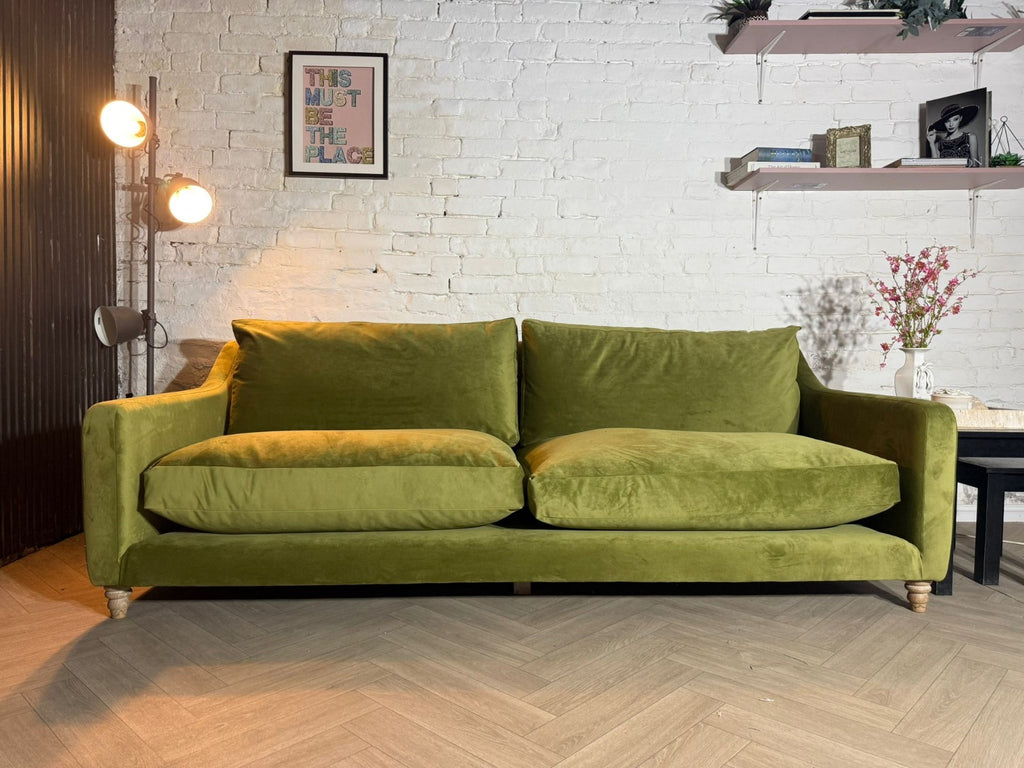 Loaf Squishmeister 3 Seater Sofa – Olive Green Velvet – RRP £3,495