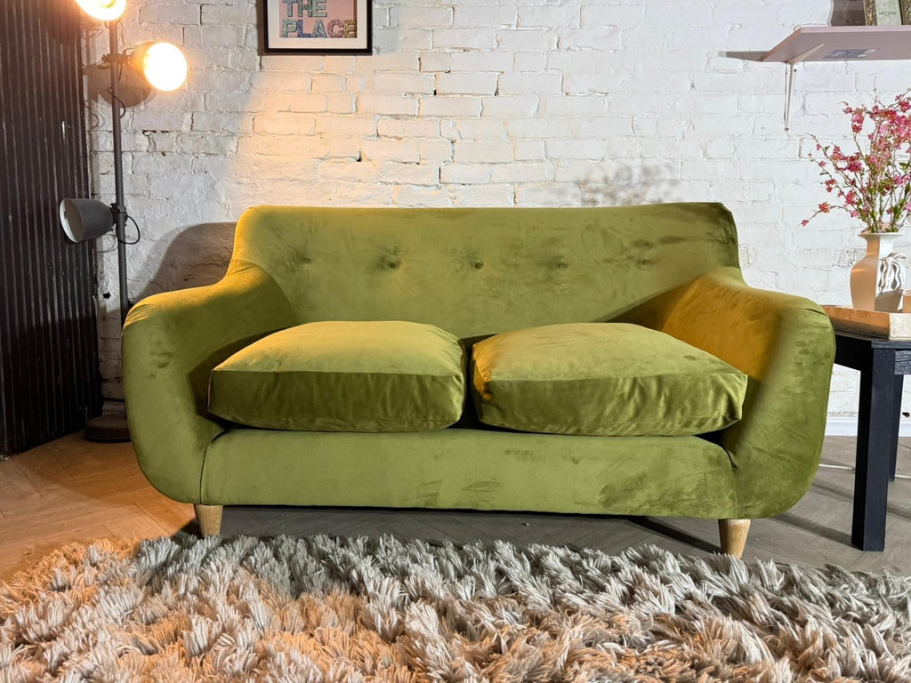 Loaf Monty Olive Green 2 Seater Sofa