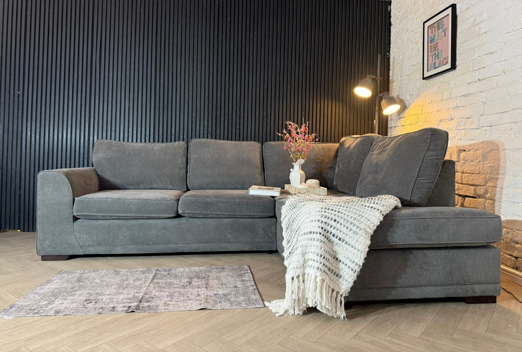✨ Popular High Street Brand – DFS Orka Grey Corner Sofa