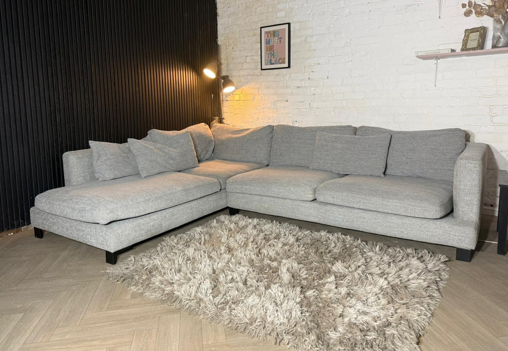 Dwell Light Grey Corner Sofa
