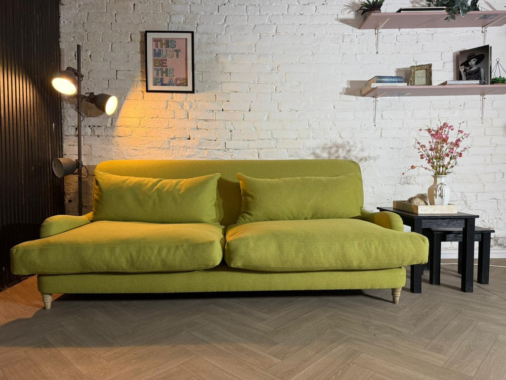 Stunning Loaf Mrs Smith 3 Seater Sofa in a gorgeous olive green fabric 😍