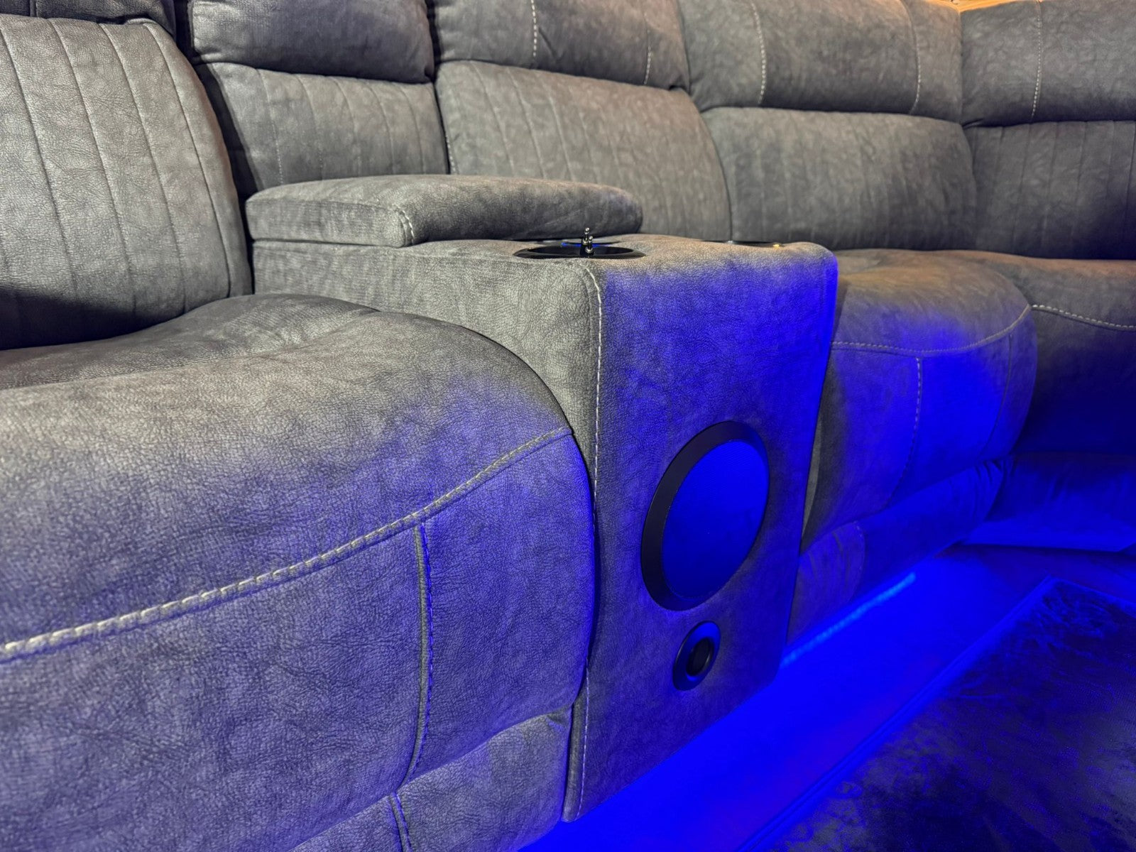 Neon Express Corner Entertainment Suite – Electric Recliner | Bluetooth | LED
