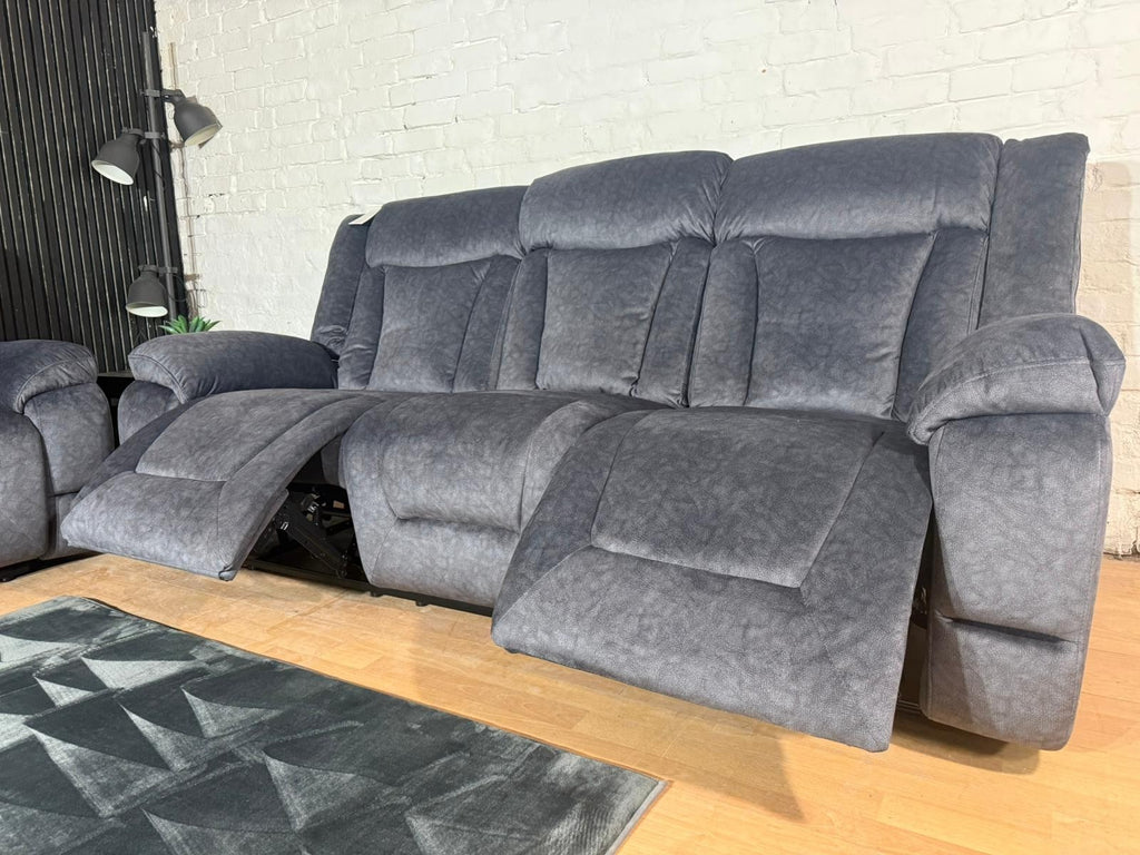 New Stock! High Street Brand SCS Sorrento Style Fabric 3&2 Manual Recliner Sofa