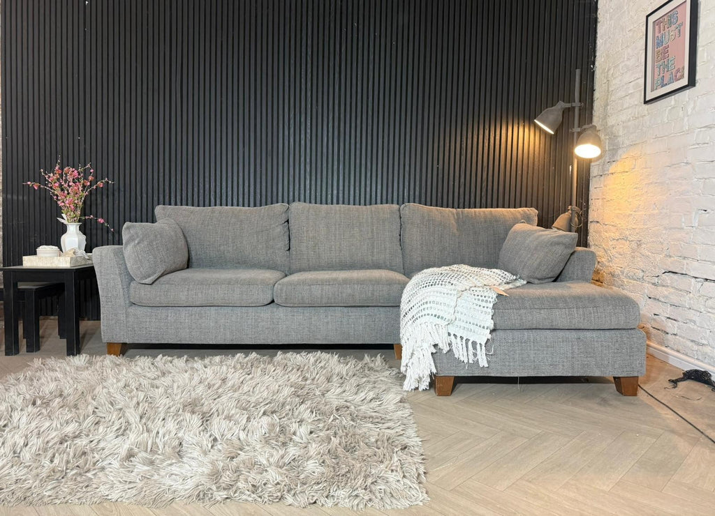 Next Dark Grey Corner Sofa – 260 x 145cm – Excellent Condition
