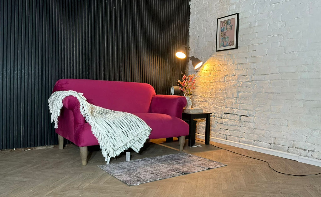 Loaf Soufflé 2-Seater Sofa – Pink Velvet – RRP £2,195