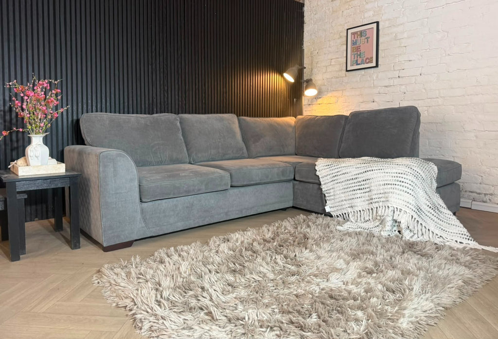 DFS Orka Grey Corner Sofa | RRP £899 | 260 x 190cm