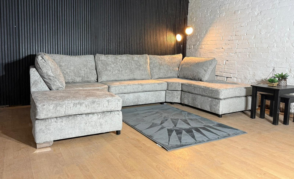 Brand New Bishop U-Shaped Sofa – Truffle
