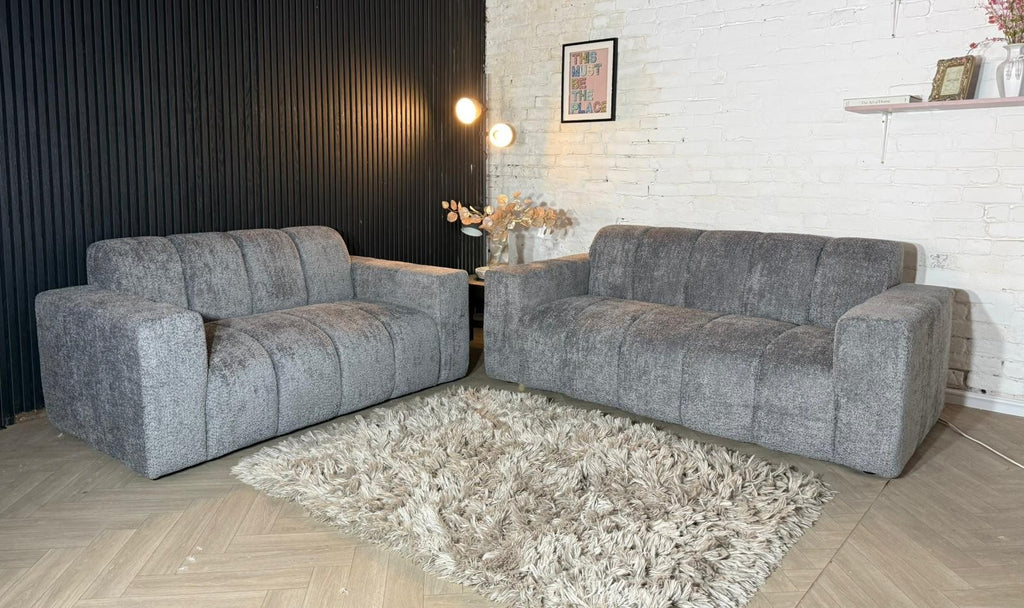 Brand New Ex-Display Oak Furnitureland 3 + 2 Seater Sofa Set 😍