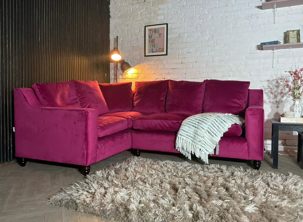 Loaf Cloud Corner Sofa – Pink Velvet – RRP £3,000+