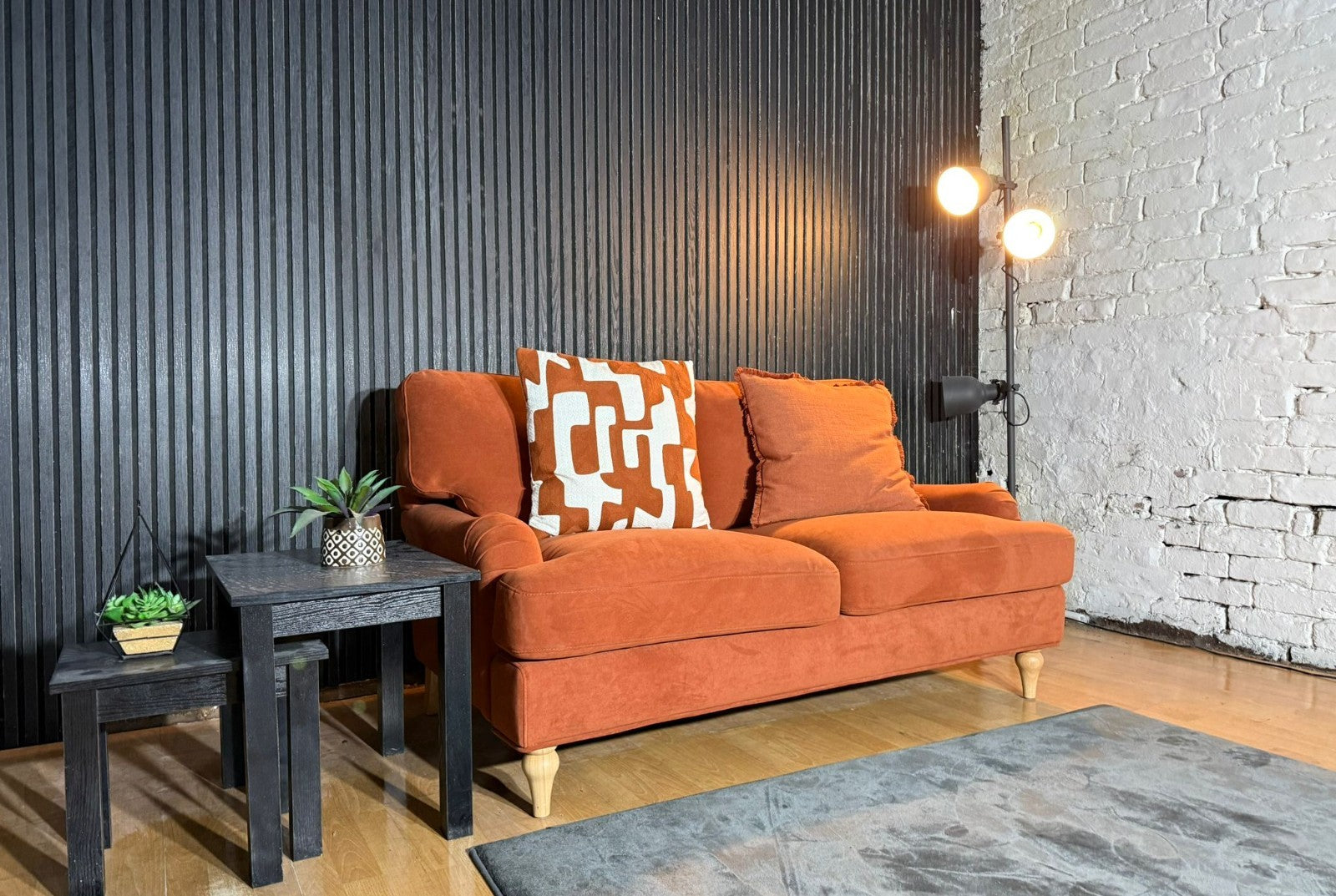 New Stock! HIGH STREET BRAND – DFS Orange 2 Seater Sofa