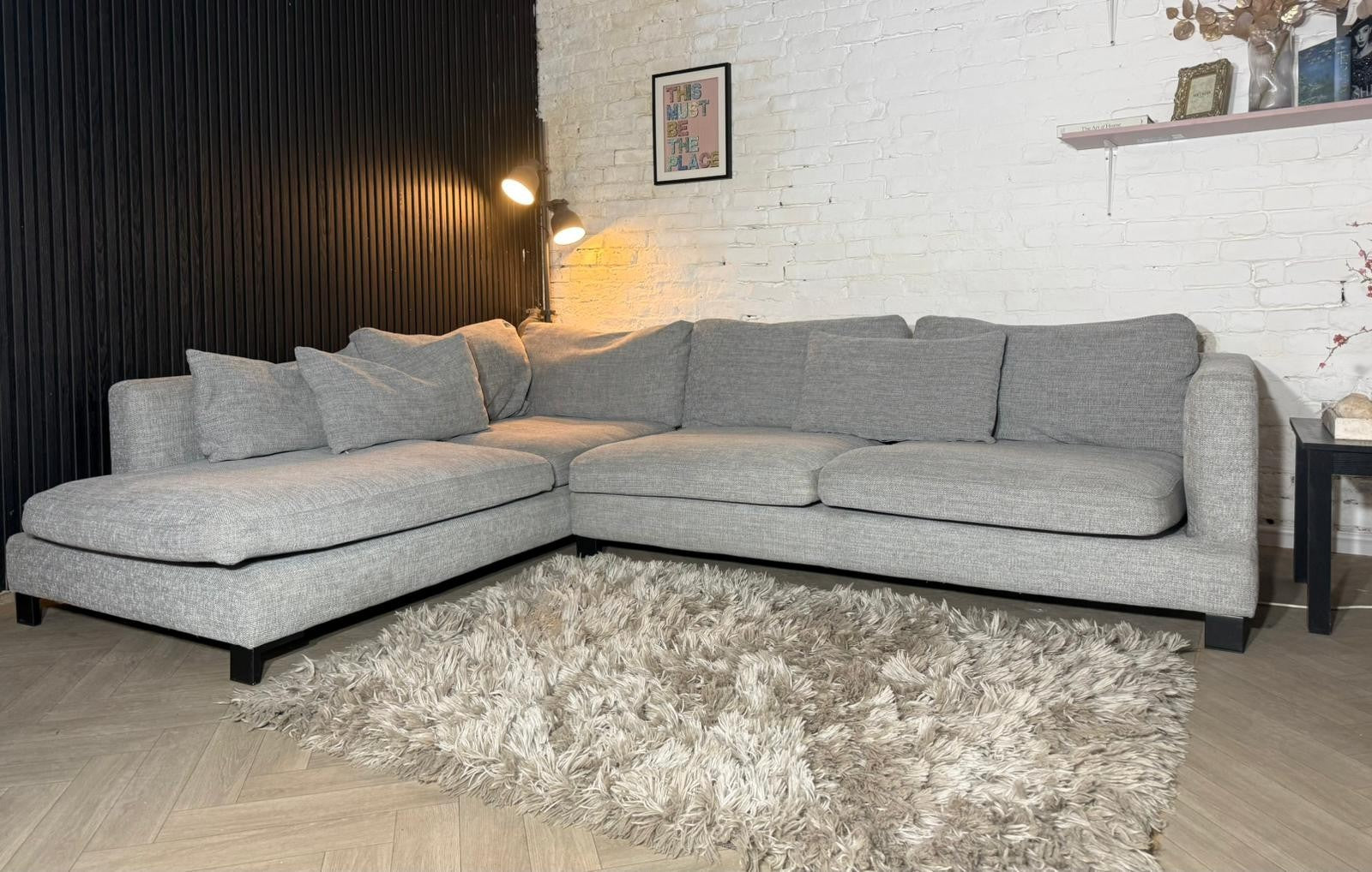 Dwell Light Grey Corner Sofa
