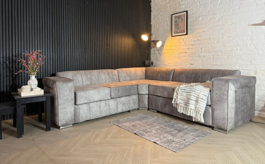 Modern Corner Sofa – Premium Soft-Touch Fabric 🛋️