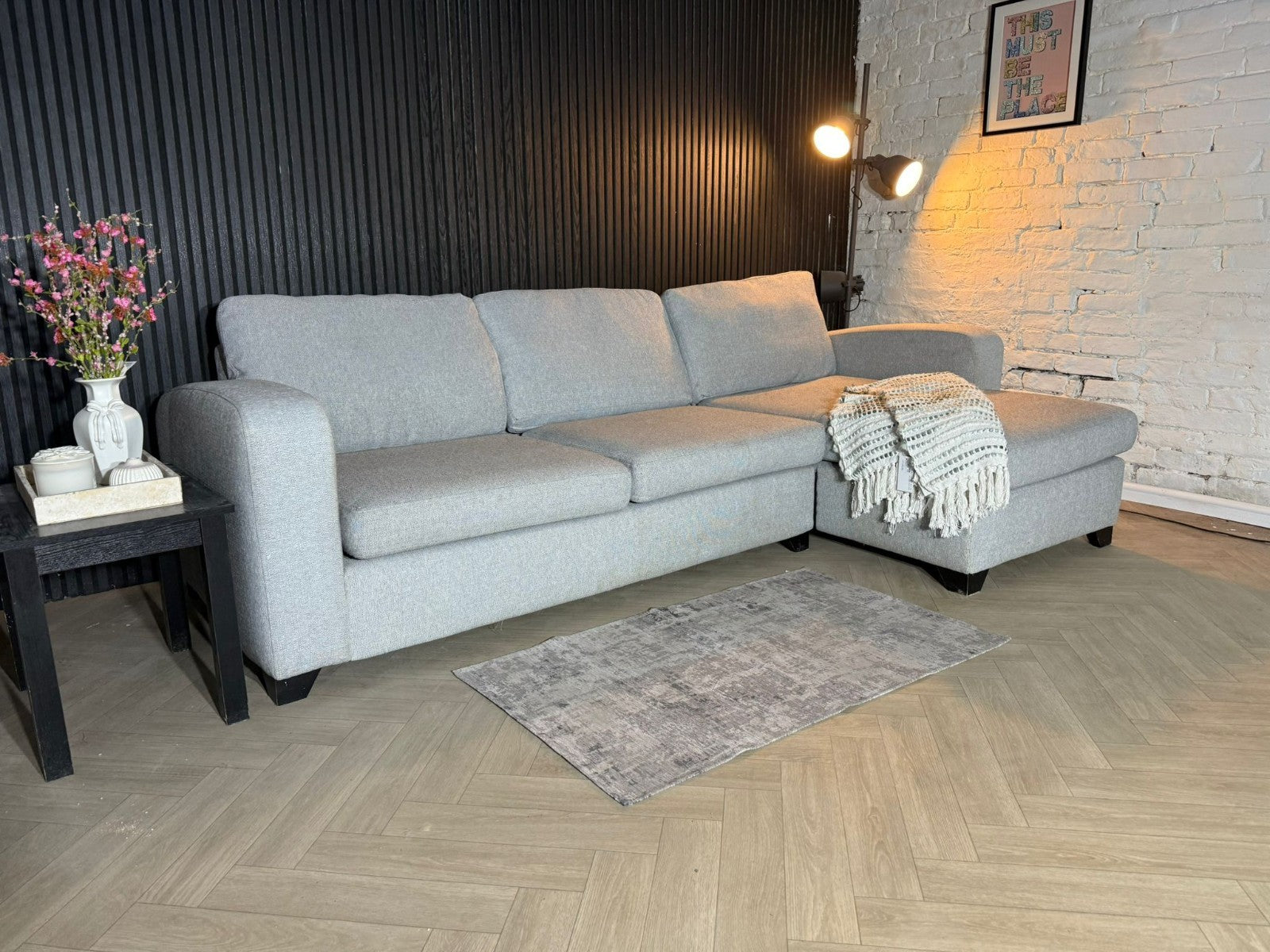 DFS Layla Corner Sofa – Grey