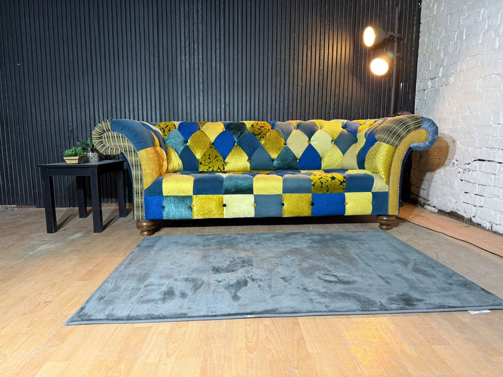 New Stock! PREMIUM DESIGNER PATCHWORK CHESTERFIELD STYLE