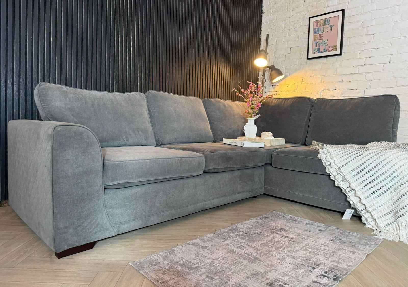 ✨ Popular High Street Brand – DFS Orka Grey Corner Sofa