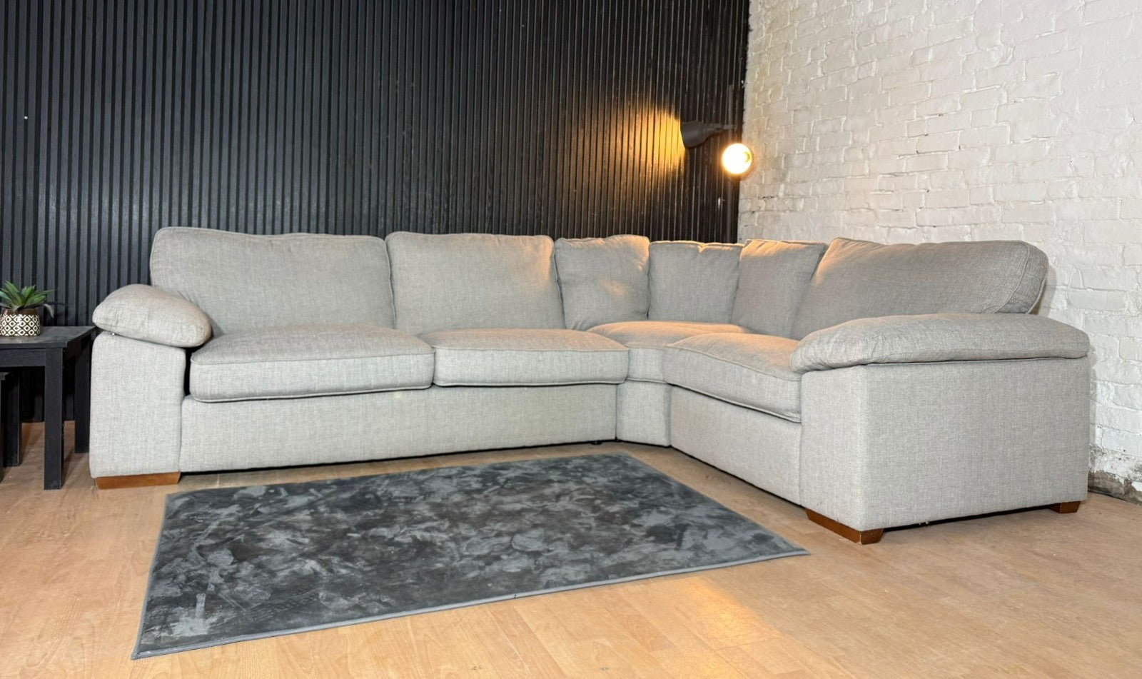 New Stock! HIGH STREET BRAND – Furniture Village Grey Corner Sofa