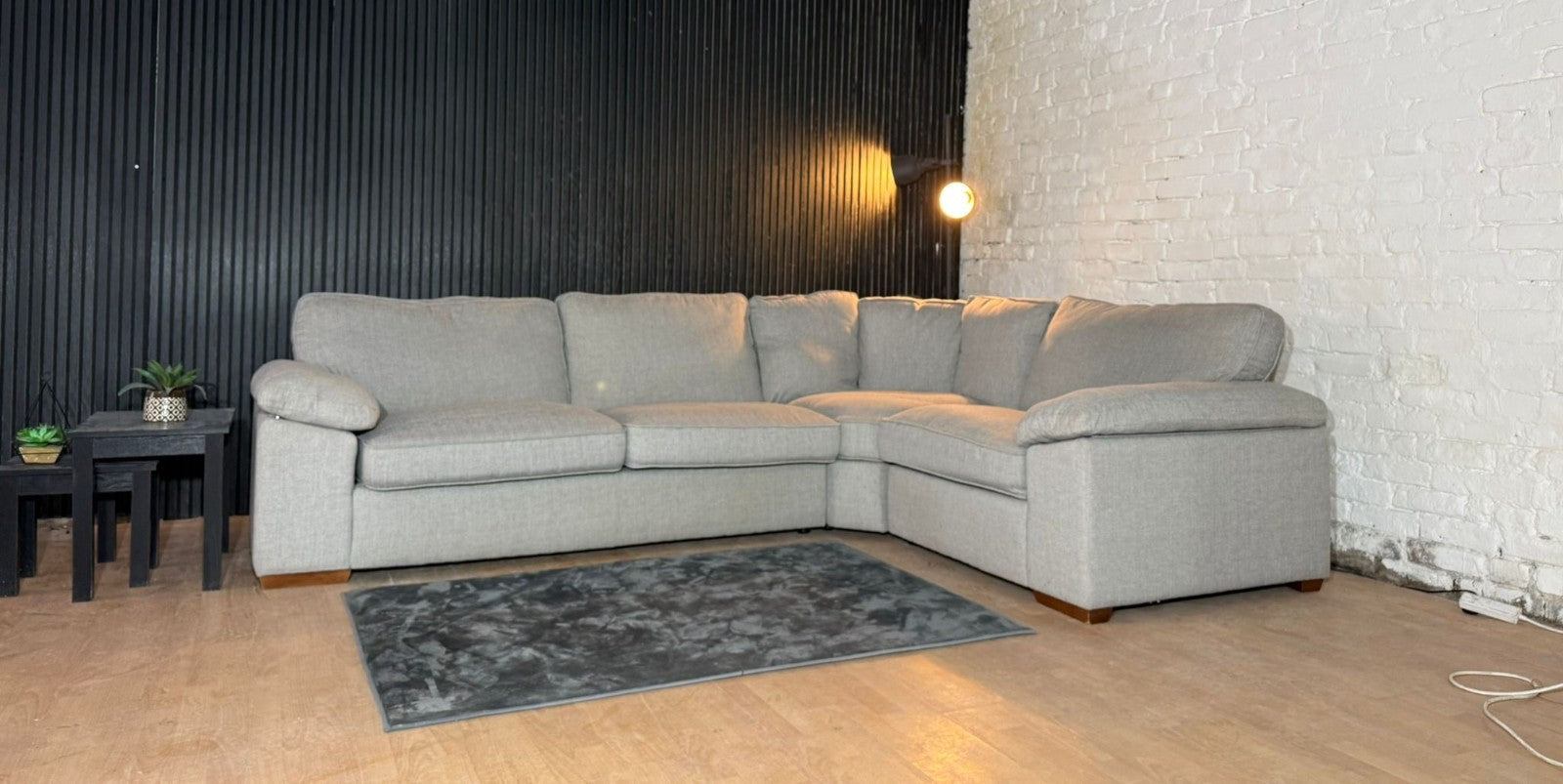 New Stock! HIGH STREET BRAND – Furniture Village Grey Corner Sofa