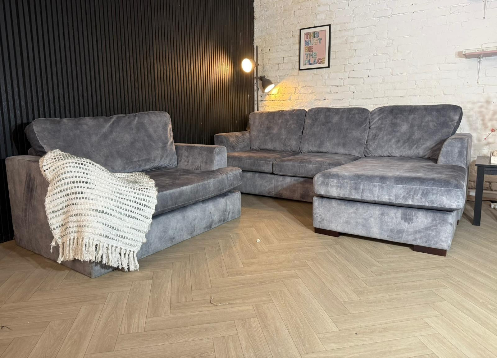 DFS Freya Corner Sofa with Matching Armchair – RRP £2,199