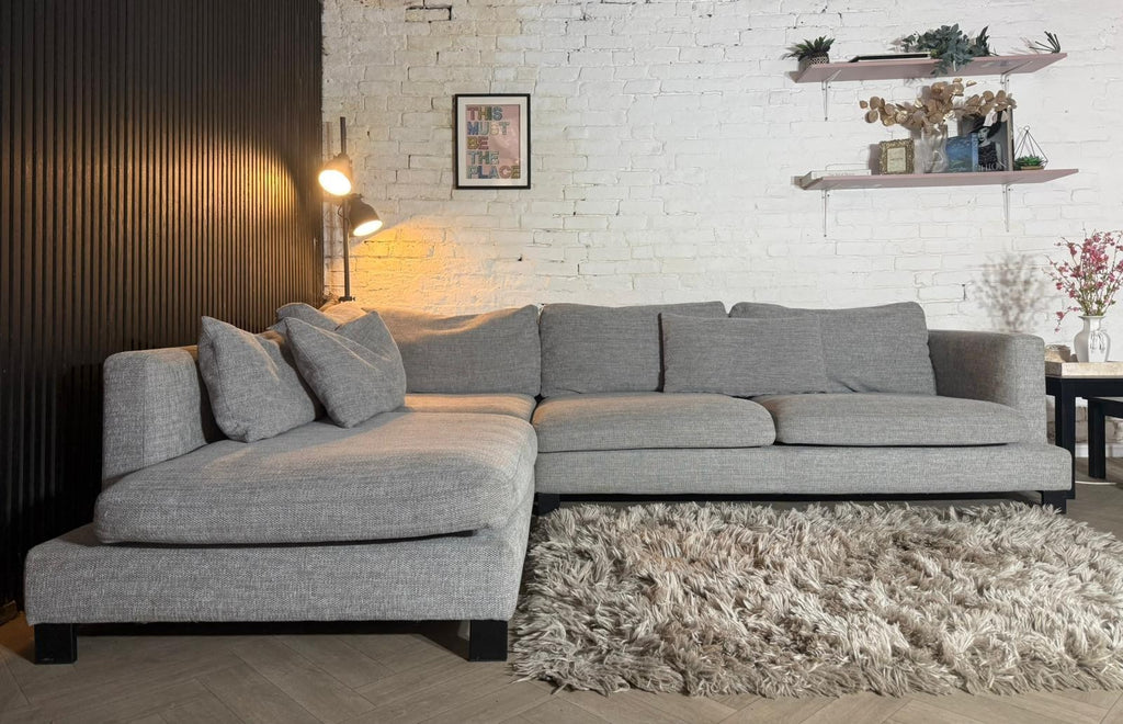 Dwell Light Grey Corner Sofa